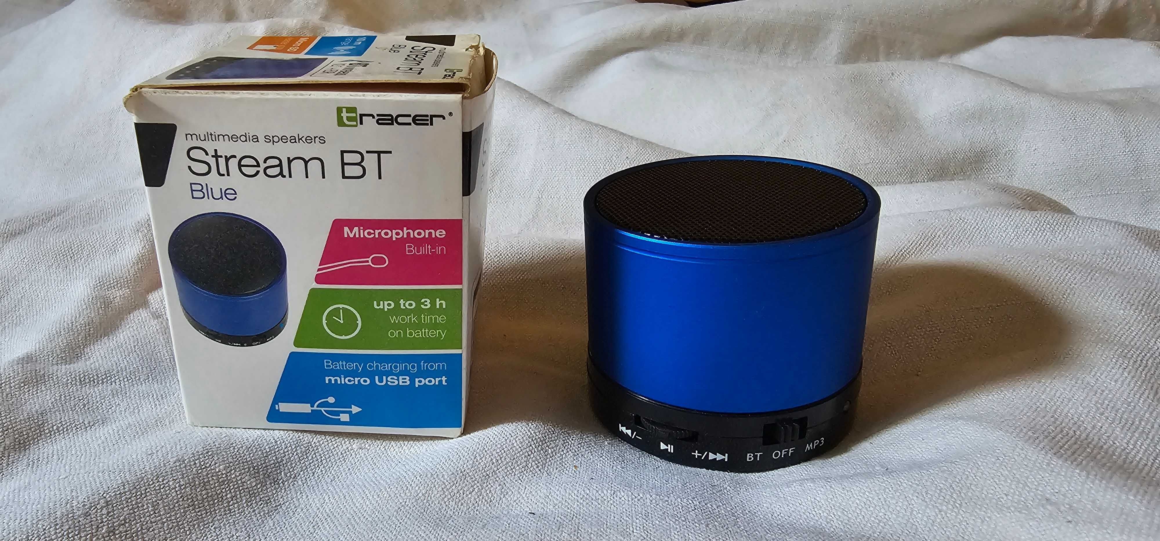 Głośnik Bluetooth STREAM BT niebieski jak Nowy!