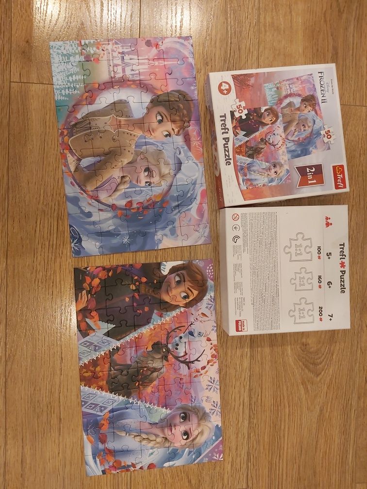 Puzzle zestaw 20 - 60 elementów Disney Kraina Lodu Księżniczka Zosia