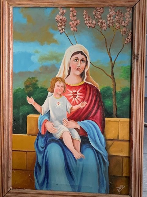 Matka Boska - obraz olejny na płótnie z ramą 100x70