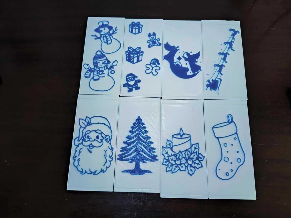 Lanterna modular decoração com vários designs de Natal