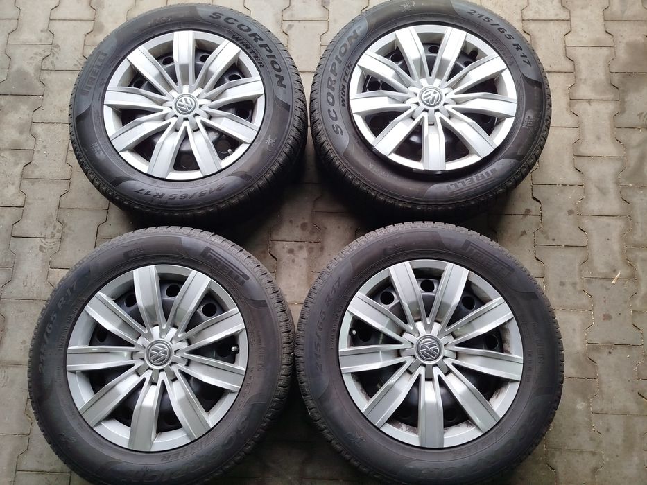 Koła zimowe 5x112 17" 215/65 r17 VW Tiguan Audi Q3 Skoda Kodiaq Pirell