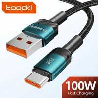 Кабель toocki usb type c 100w/7A 1 m