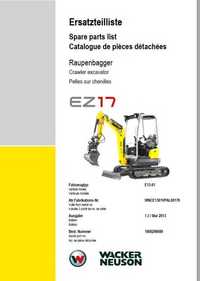 katalog części  Wacker EZ 17