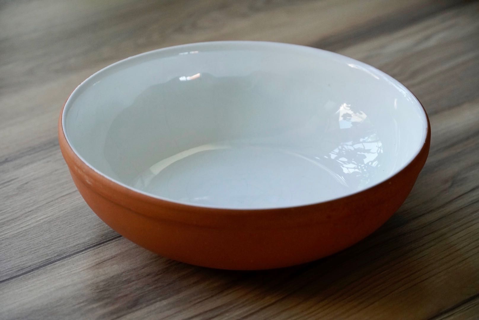 Miska terracotta Toskania Italy szkliwiona terakota retro talerz