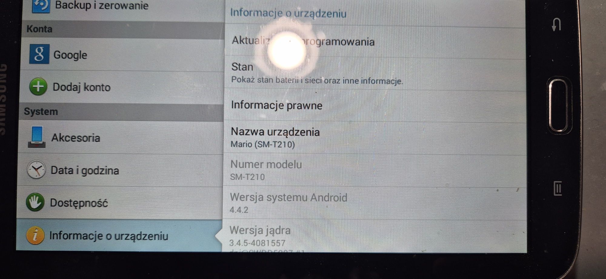 Samsung tab 3 7.0  SM -T210 sprawny