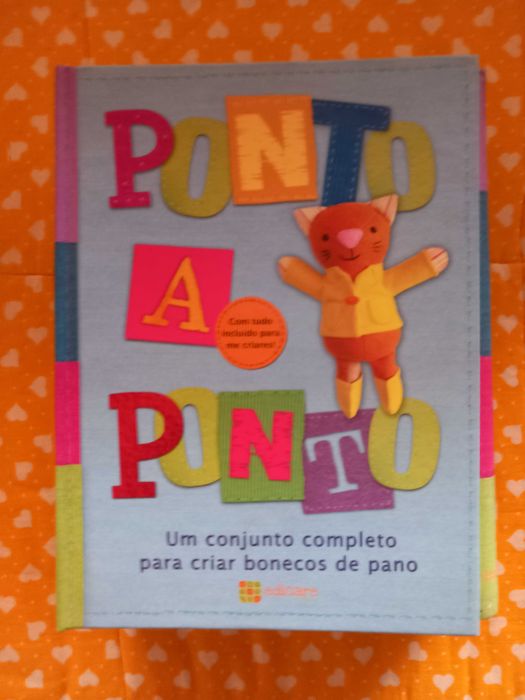 livro criança Ponto a Ponto caixa costura boneco pano