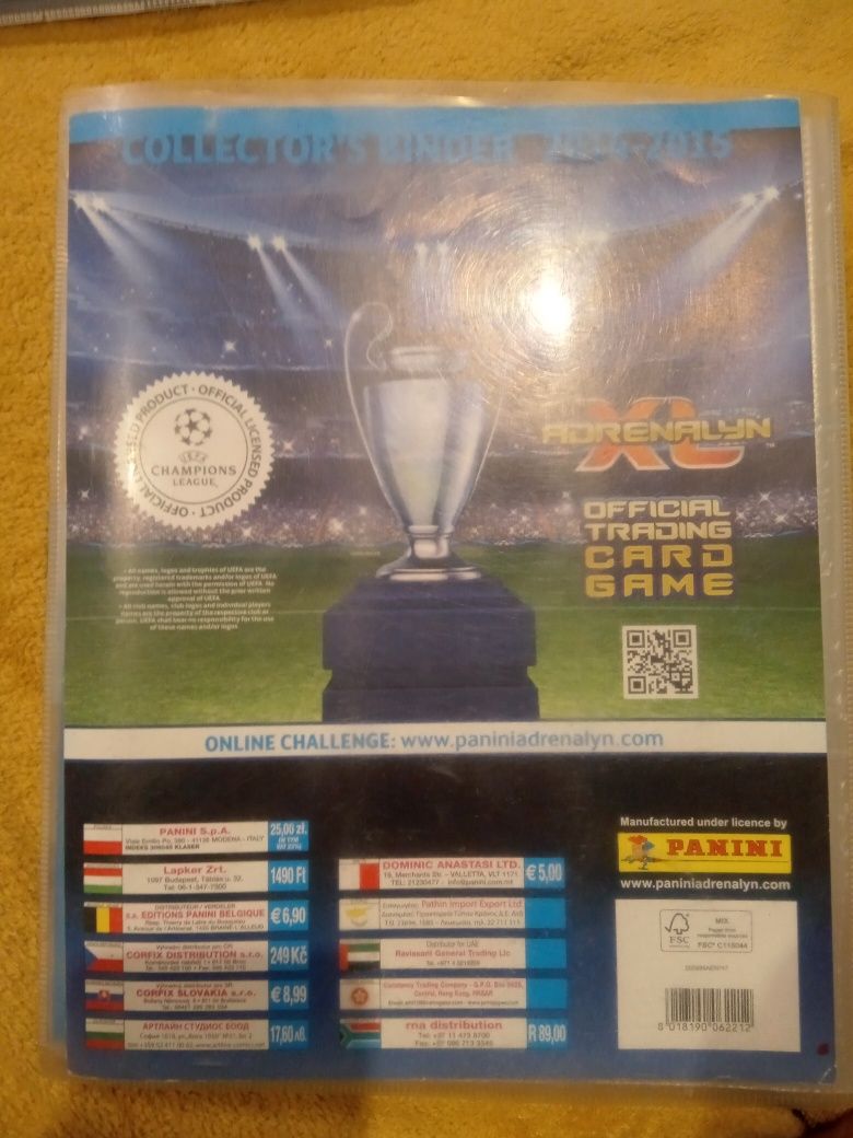 Panini Uefa champions league 2014/2015