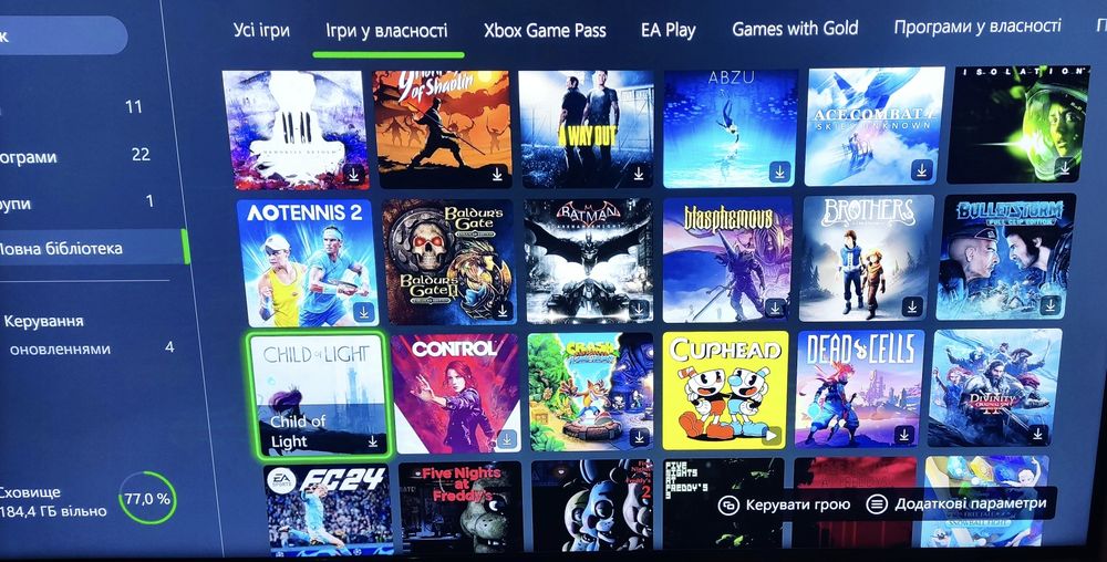 Xbox акаунт з іграми ( більше 100 )