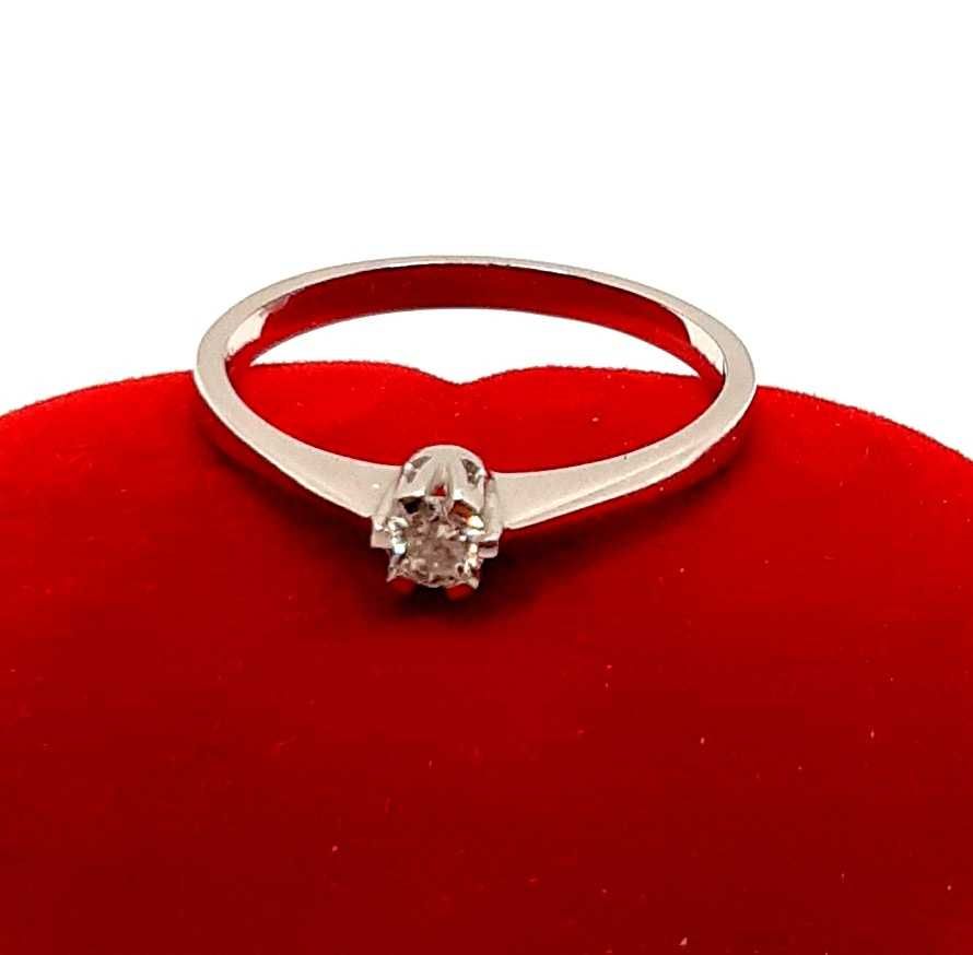 Złoty pierścionek z Diamentem W.KRUK PR.585 W:1,80gr R.16 InterSKLEP