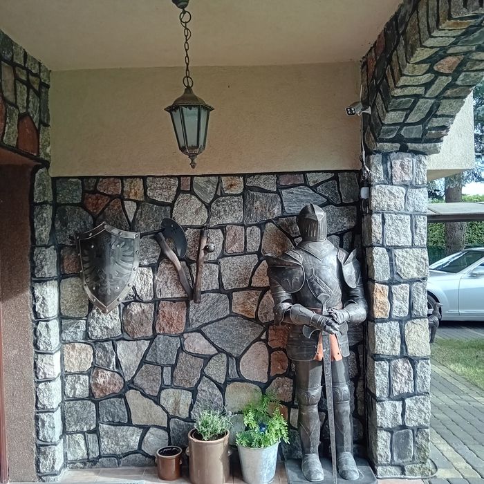 XIX w Stalowa Kopia Zbroi Rycerskiej Wygląda jak ORGINAŁ !!!