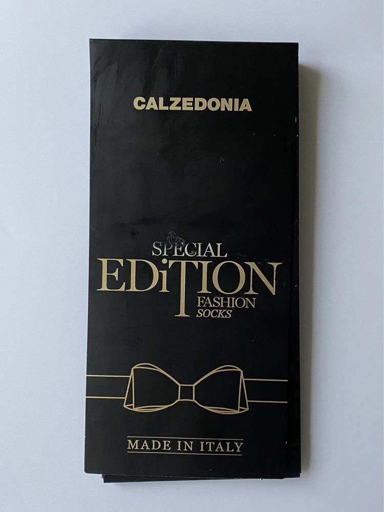 Nowe czarne skarpetki damskie Calzedonia z perełkami, one size