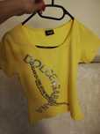 tshirt D&G DOLCE &GABBANA s 36, żółta koszulka D&G Dolce &GABBANA s 36