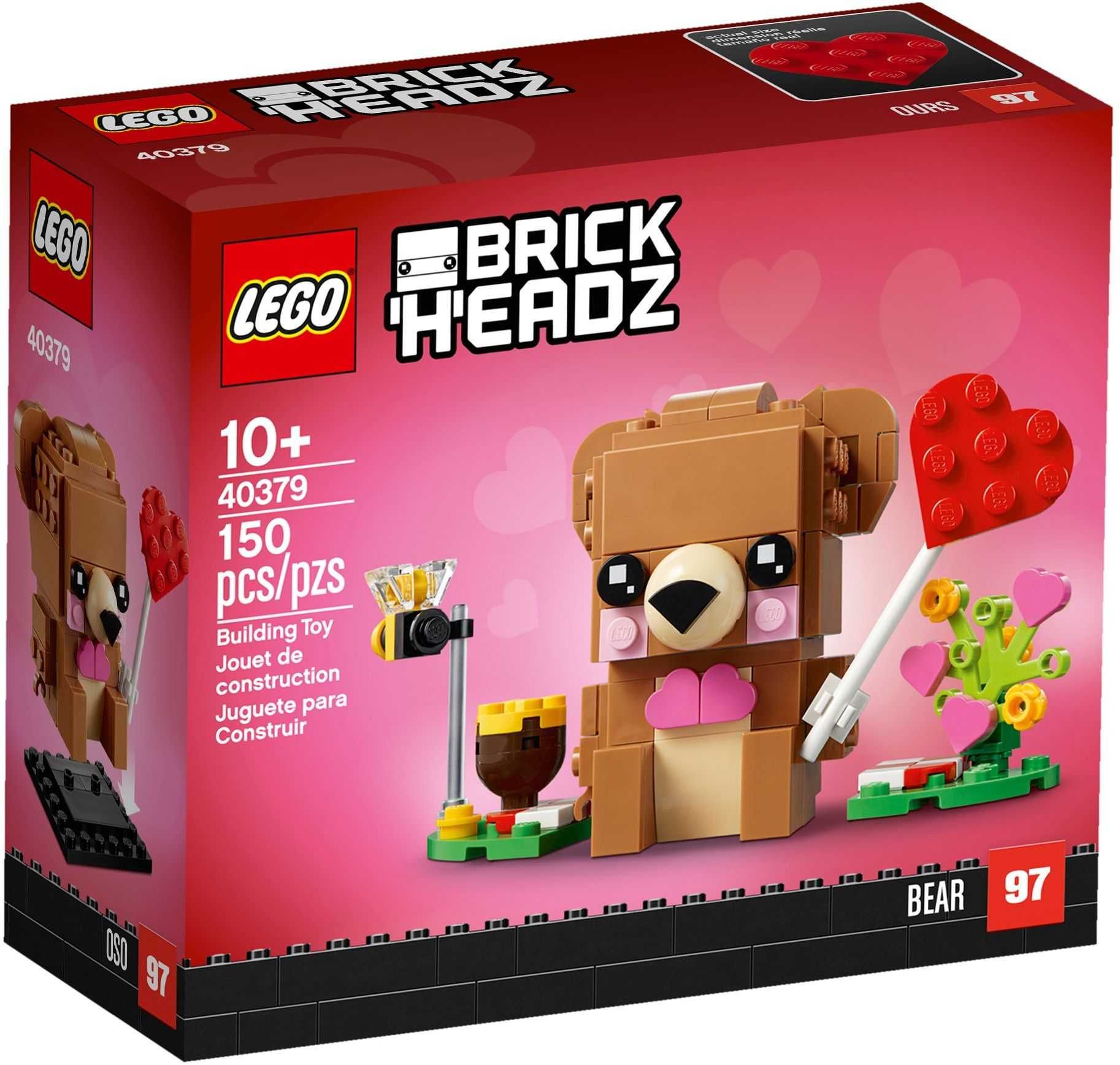 LEGO BrickHeadz 40379 - Miś Walentynkowy