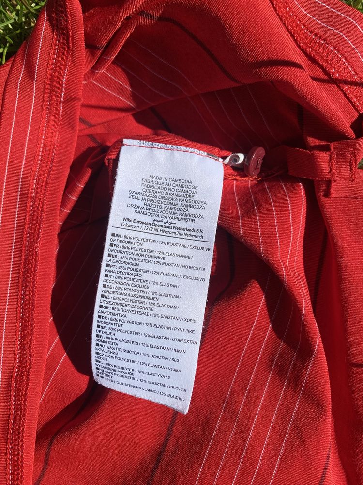 Koszulka tenisowa Nike Roger Federer Dri-FIT – czerwona, rozmiar XL