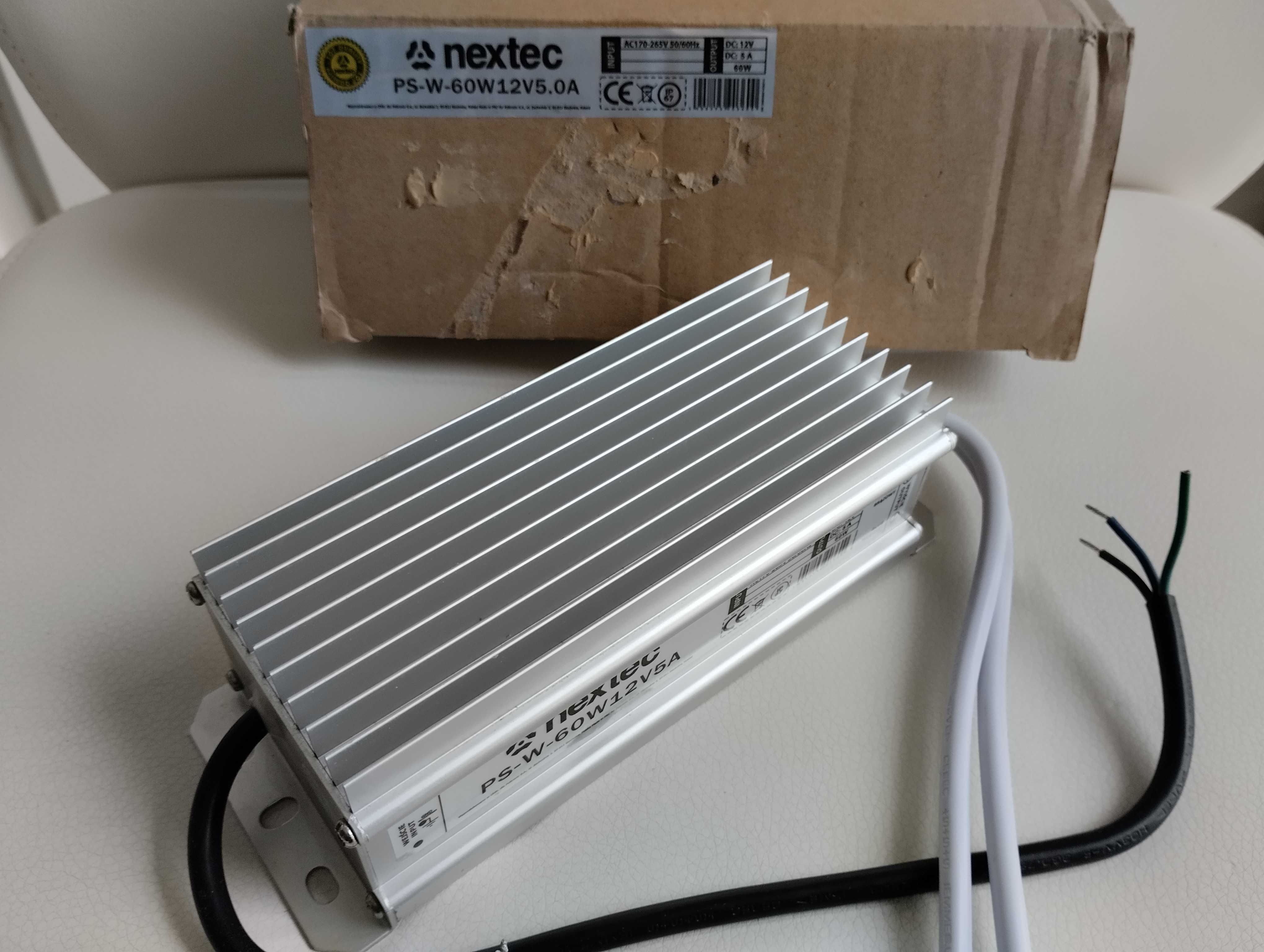 zasilacz do systemów LED  nextec PS-W-60W12V5.0A