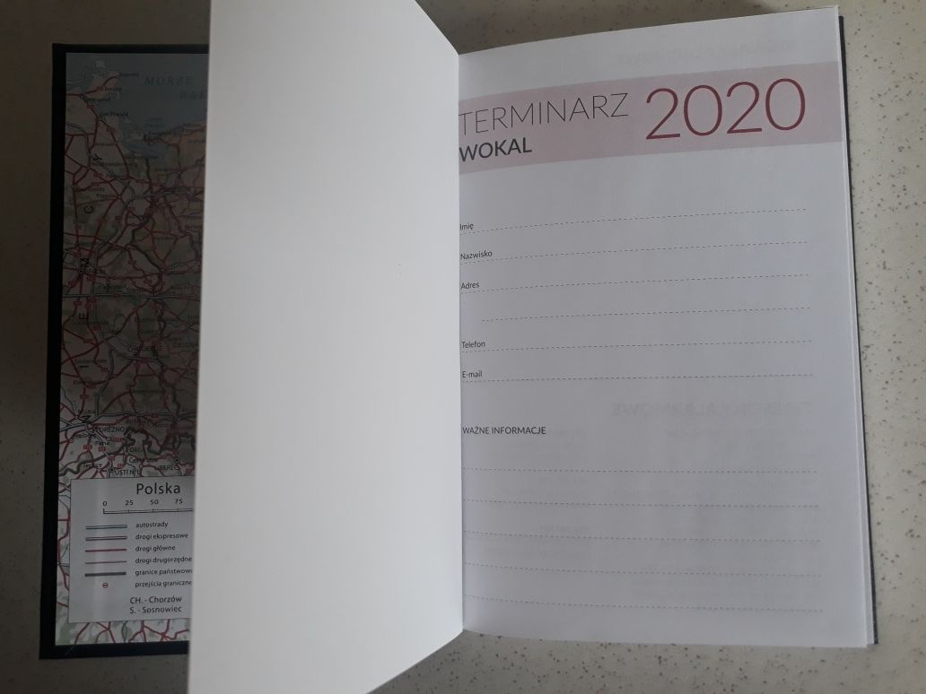 Terminarz kalendarz tepol z 2020 stan nowy ale stary rocznik