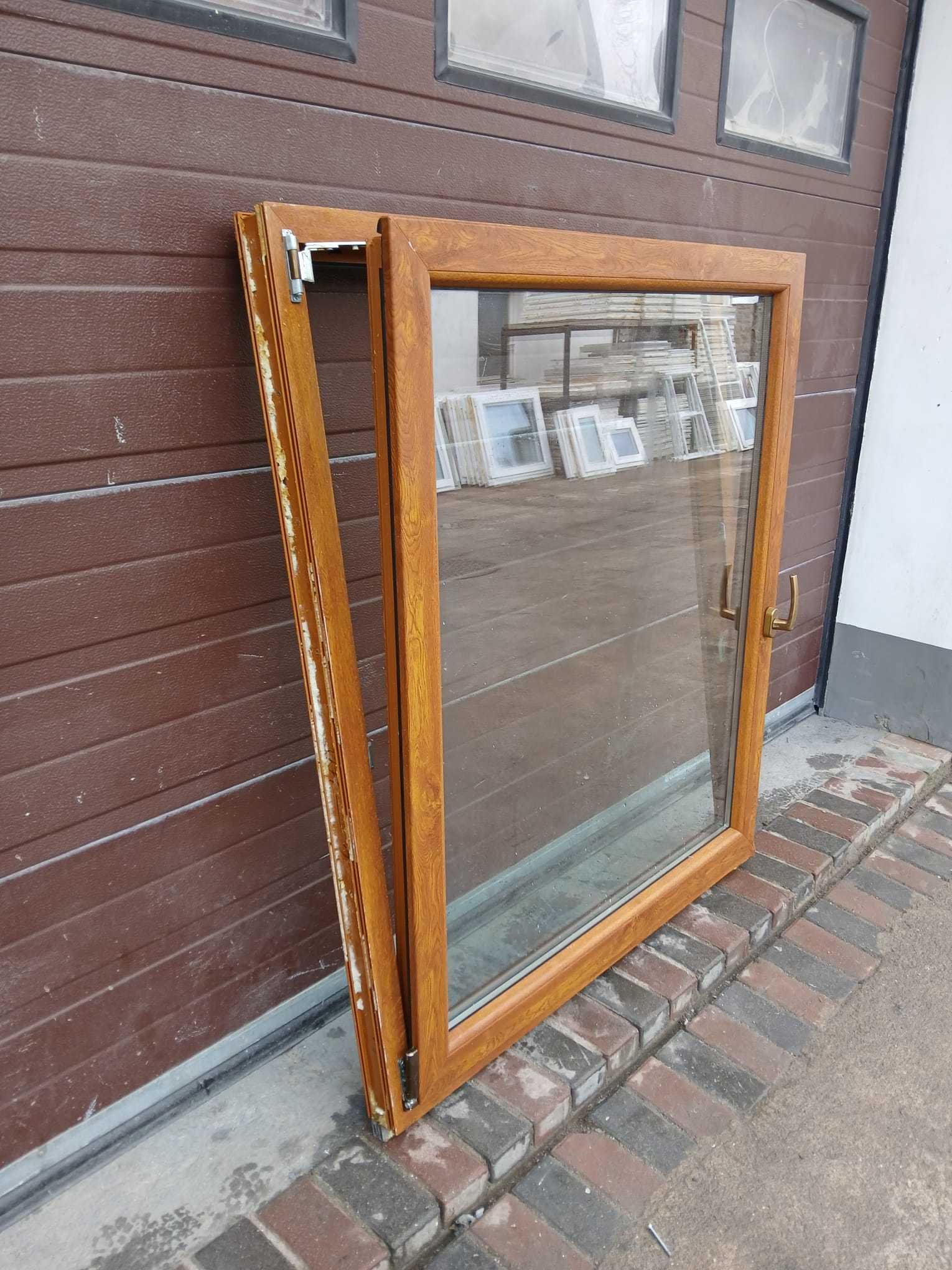 Okno złoty dąb 118x140 pcv plastikowe DOWÓZ CAŁY KRAJ