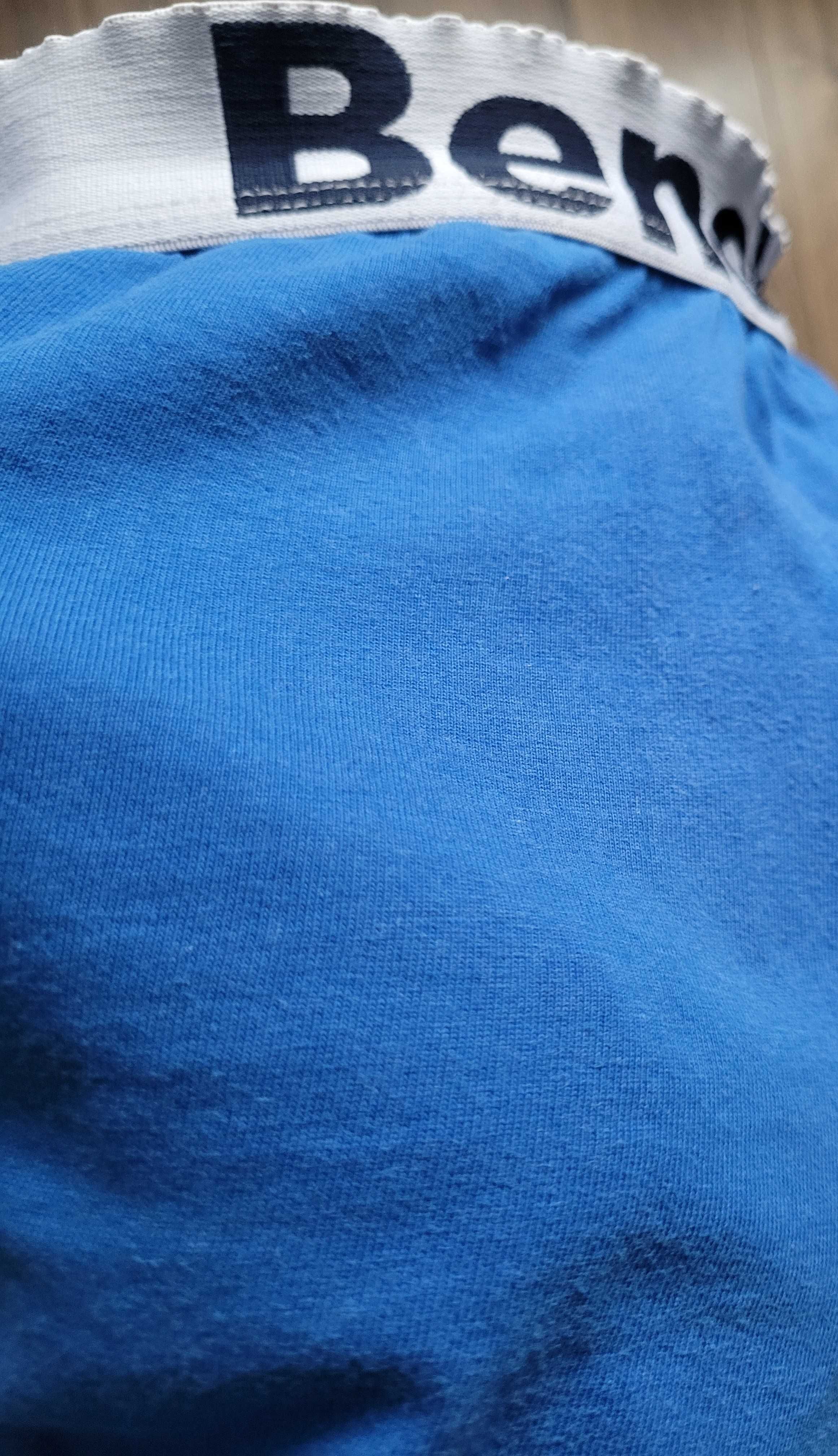spodenki Bench szorty domowe dresowe M niebieskie 100% bawełna