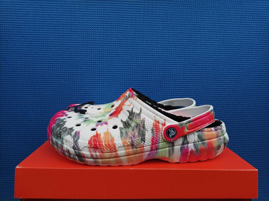 Крокси Crocs Classic Tie-Dye Lined Clog (35-41) Оригінал!