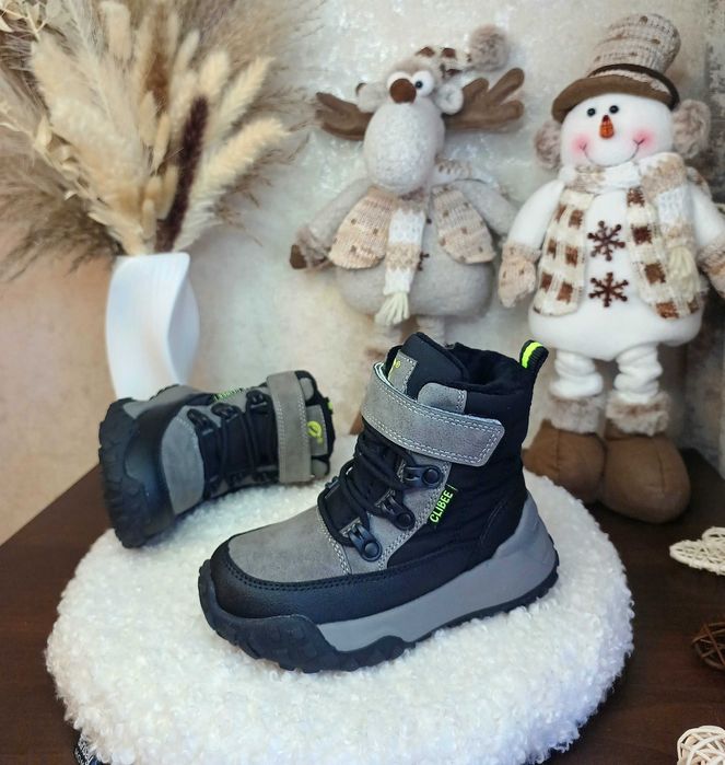 Дитячі зимові чоботи черевики Clibee для хлопчика 26 27 28 29 30 31 32