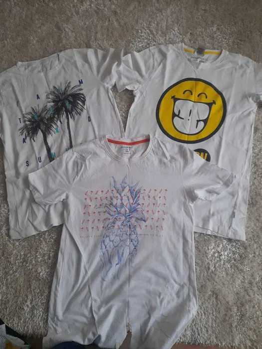 T-shirty chłopięce Reserved rozmiar 158 cm paczka 8 sztuk