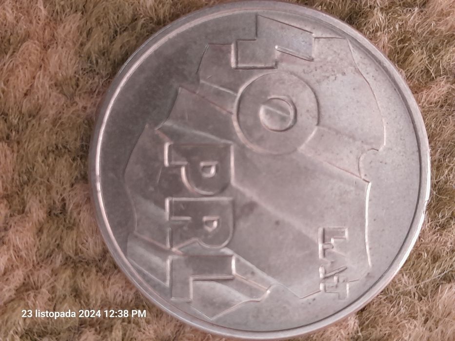 Moneta 100 zł 40 lat PRL.