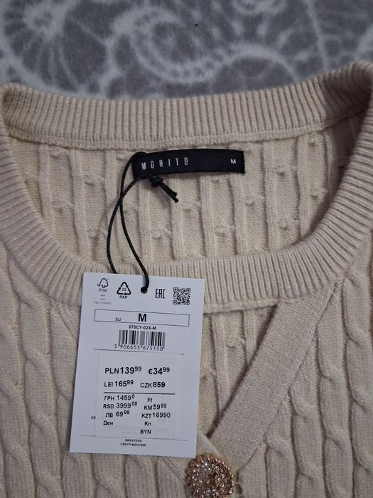 Sweter kardigan mohito M