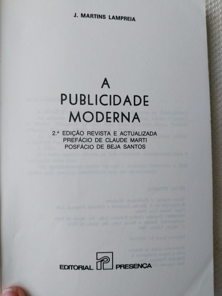 A Publicidade Moderna,  de J. Martins Lampreia