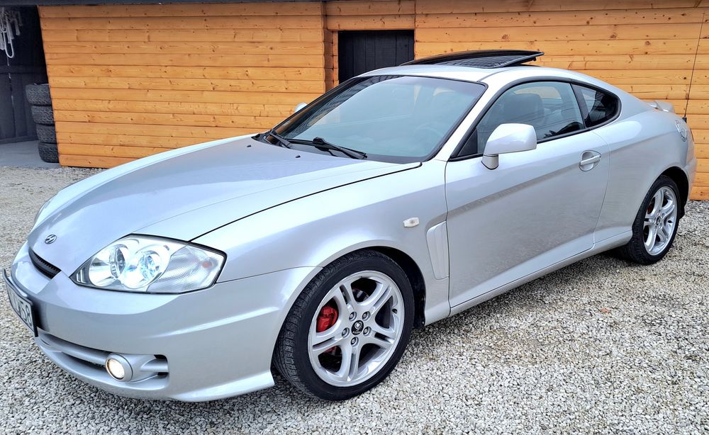 Mega Hyundai Coupe 2.0+LPG 140KM Klima mrozi Skóra Ledy Alu 2 kpl kół