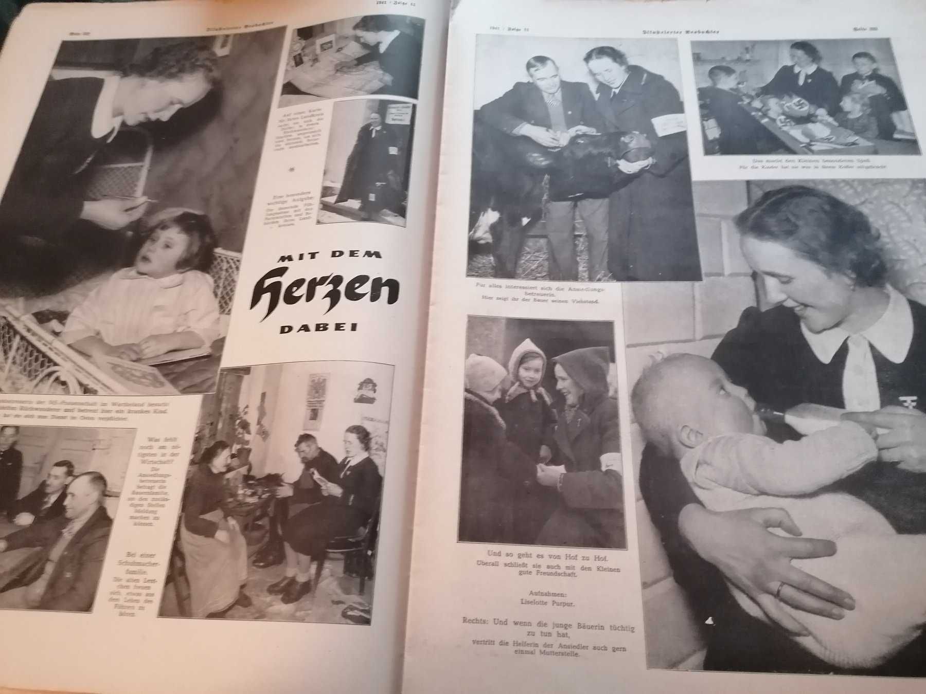 Duas interessantes revistas ilustradas NAZIS - JB. 1937 e 1941