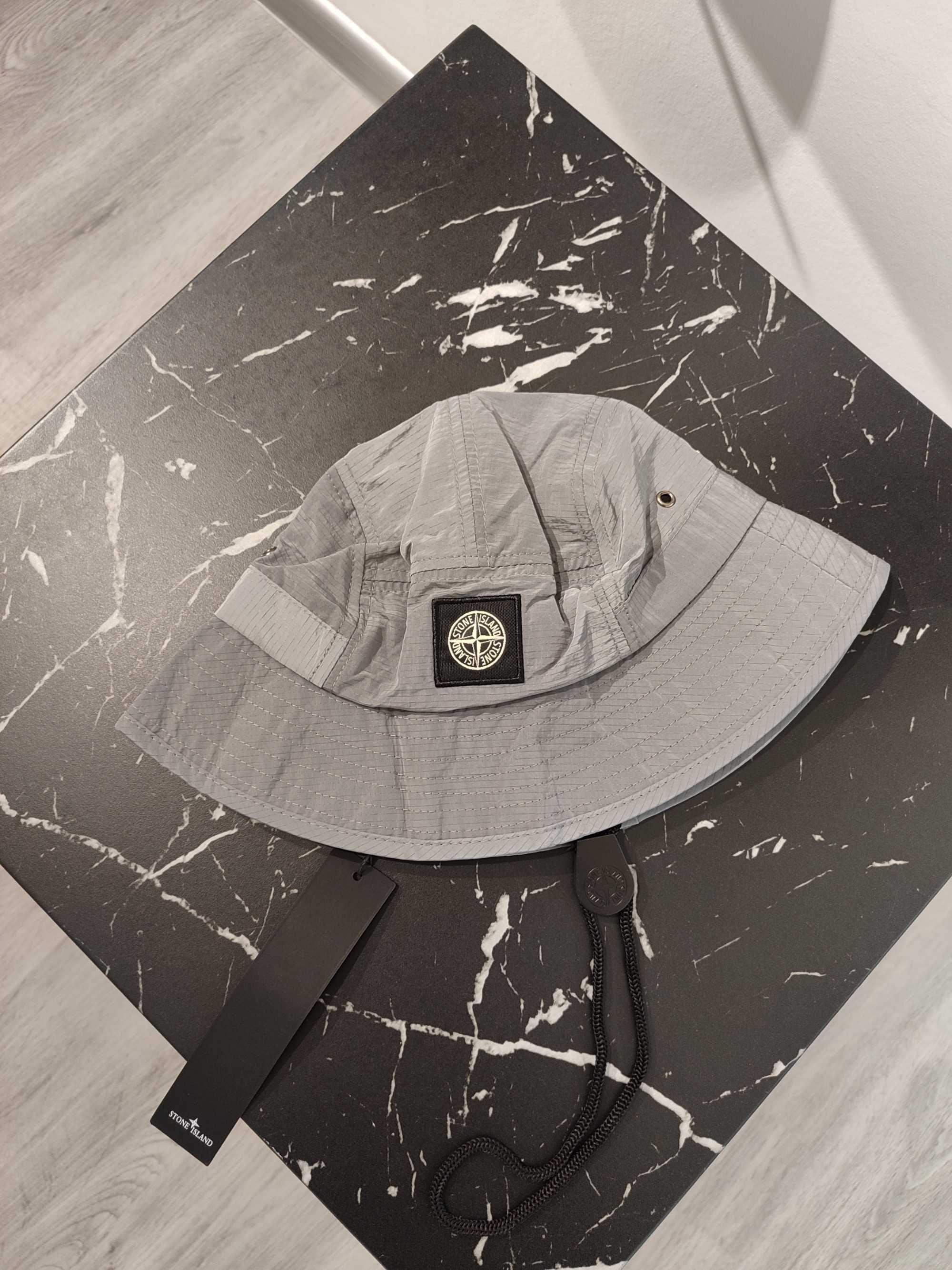 Панама STONE ISLAND 99755 Nylon Metal Ripstop Bucket Hat Grey SI0172-G