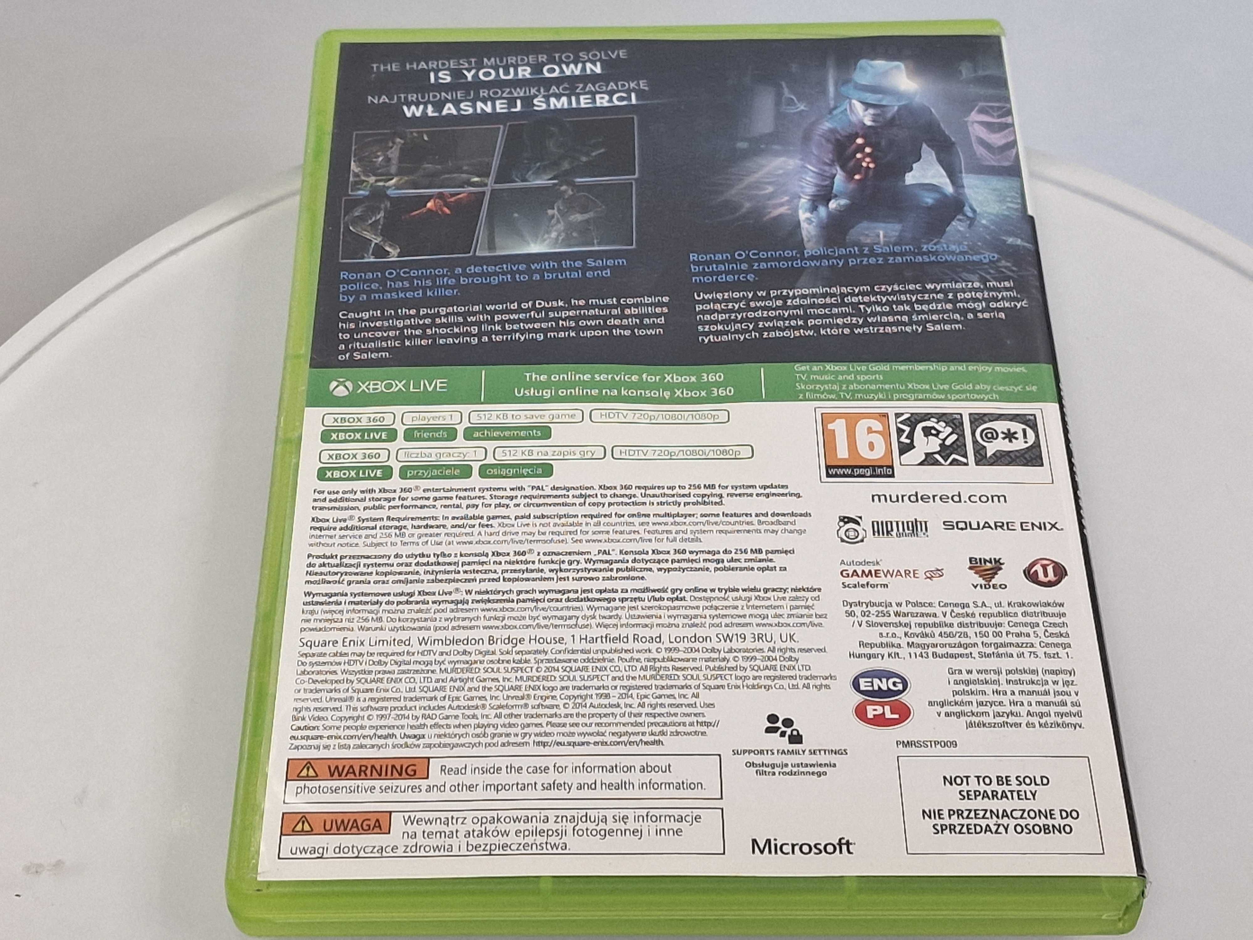 Gra X360 Murdered Soul Suspect