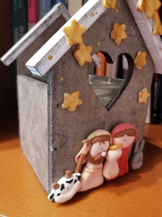 Presépio / porta-velas  - novo