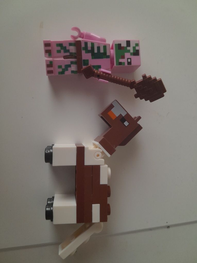 Lego Minecraft koń i potworek