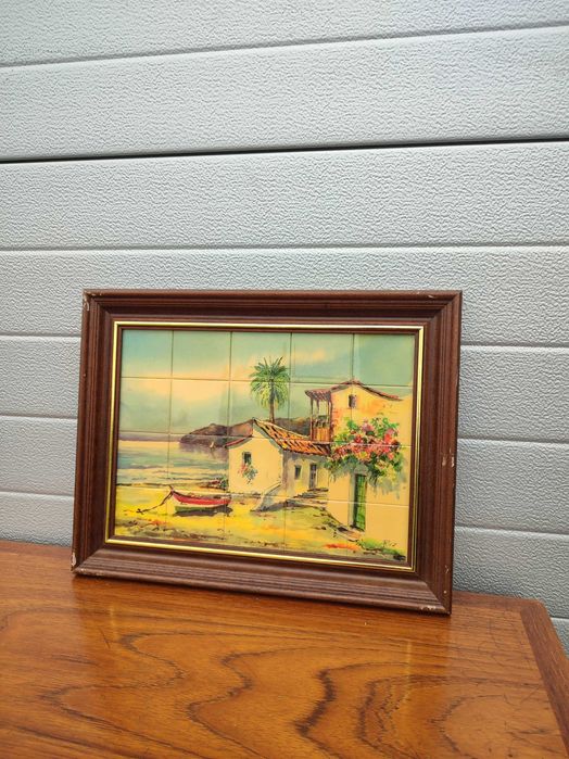 Obraz Malowany na ceramicznych kafelkach - Kafel - Design -