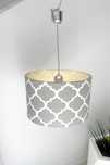 Lampa wisząca koniczyna marokańska szara pokój dziecka sypialnia salon