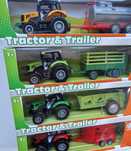 Zestaw Farmera rolnik Traktor ciągnik i przyczepa