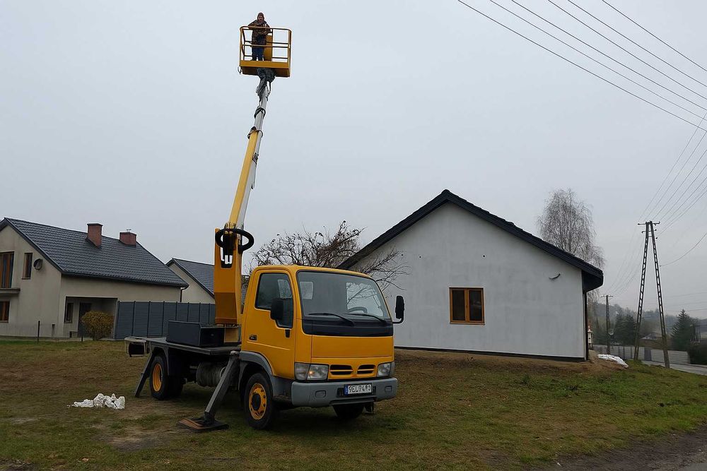 Usługi, Wynajem, podnośnika koszowego 22 m,zwyżka,mały