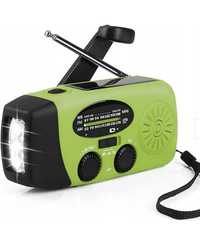 Radio solar przenośne 3in1 latarka powerbank