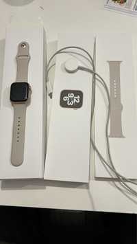 Apple Watch Se A2351 Gold Starlight duży zestaw. Super stan