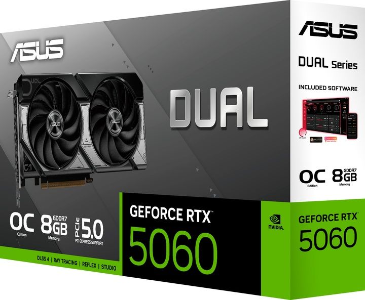 ASUS GeForce RTX 5060 Dual OC 8GB GDDR7 DLSS4