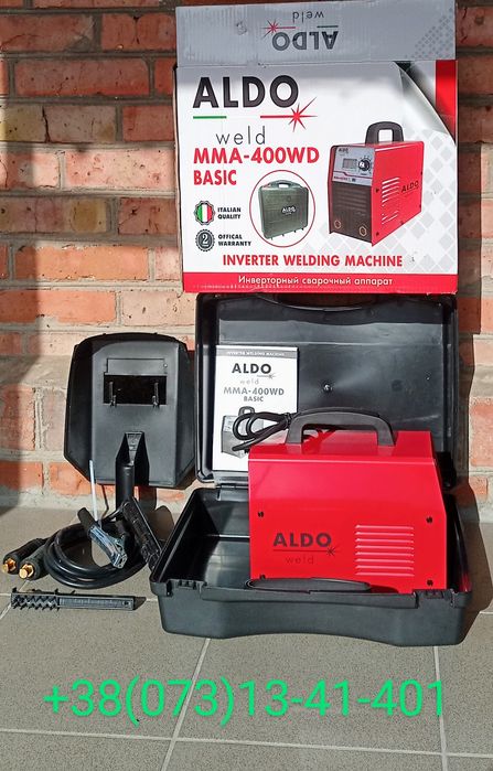 Мощный сварочный аппарат инверторный Aldo MMA-400WD. Новый. Италия.