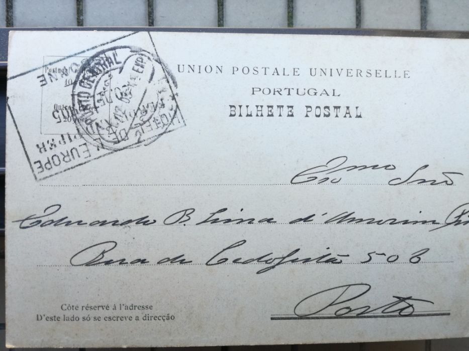 Postal 1905 Jardim de Estrela Lisboa