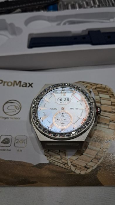 Smartwatch LG72 Pro Max Prata novo