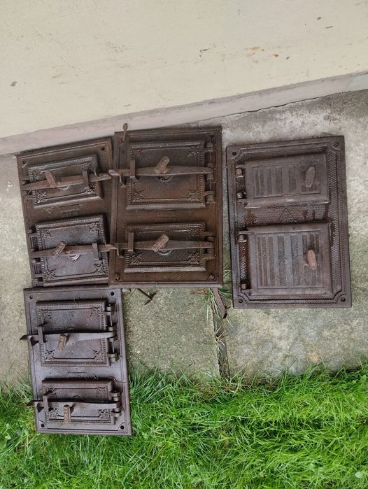 Drzwiczki żeliwne piec kaflowy stare