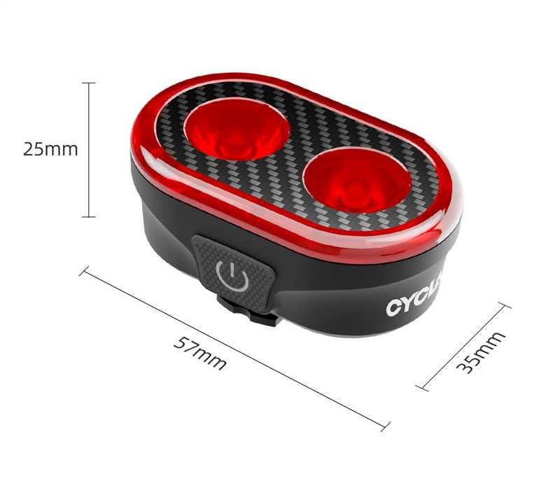 CYCLAMI CY200 600mAh! Задняя велофара, стоп-сигнал, габарит