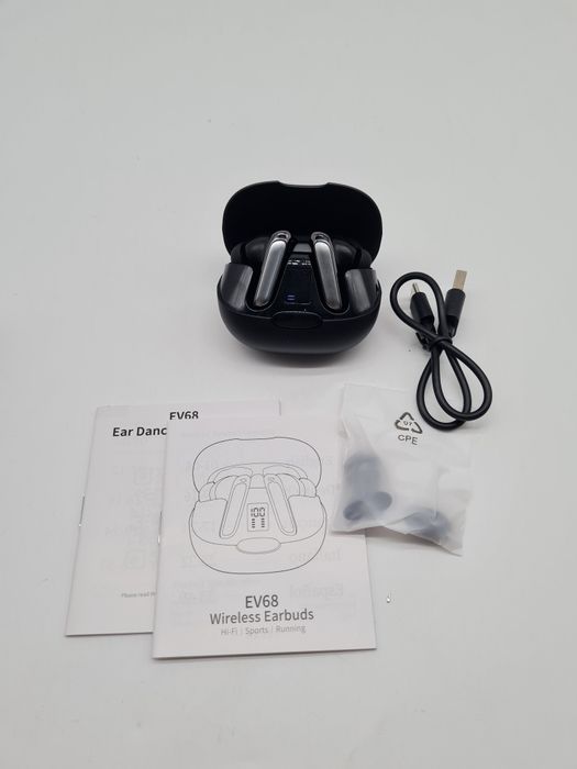 Puqo EV68 Słuchawki do tłumaczenia języków AI 3w1 164 języki BT 5,3