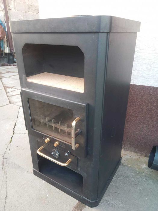 Ciepły niemiecki Piec piecyk do garażu kominek koza Caminos 7kW + RURA