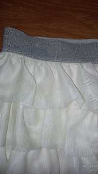 Нарядная юбка фатиновая молочного цвета пышная ту-ту