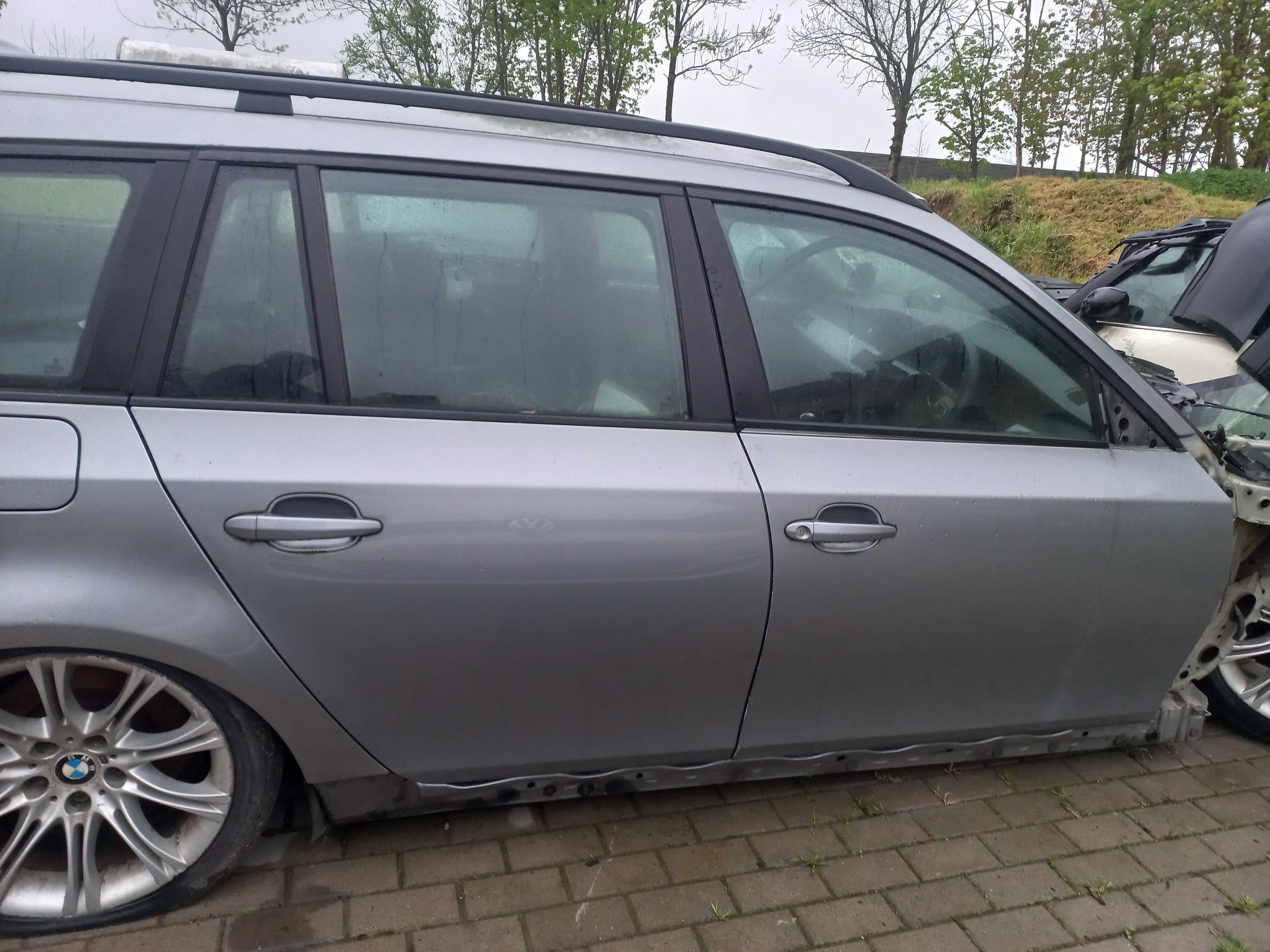 BMW E60 E61 drzwi Silbergrau
